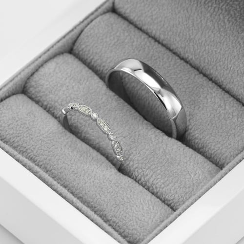 Vintage prsten s lab-grown diamanty a komfortní prsten Liam