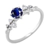 Zásnubní prsten se safírem a diamanty Olha
