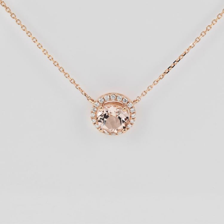 Náhrdelník s round morganitem 18950