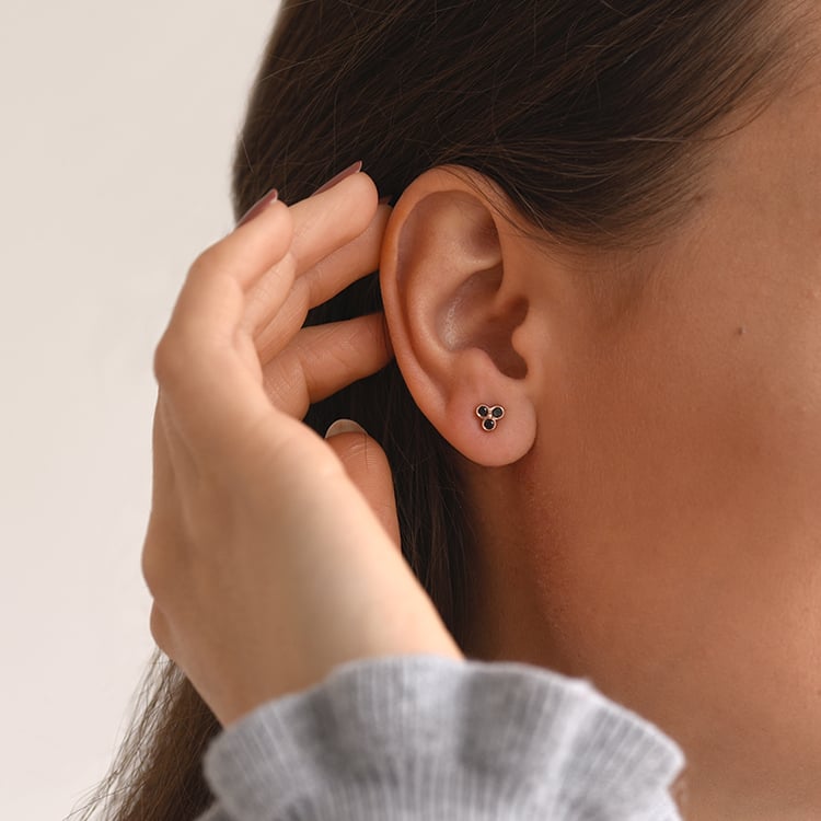 Trojlístky s černými diamanty 63688