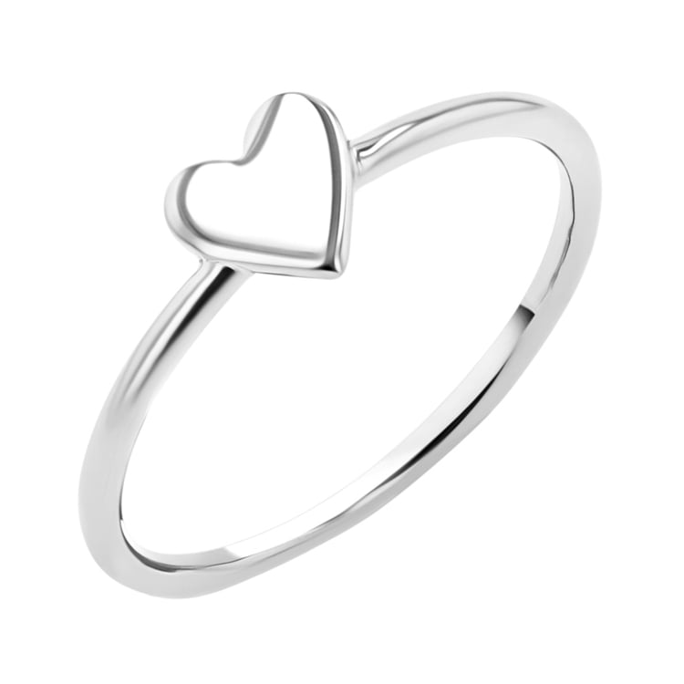 Zlatý prsten minimal se srdíčkem Ottilie 140411