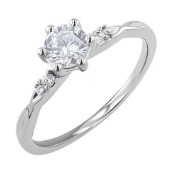 Zásnubní prsten s 0.57ct IGI certifikovaným lab-grown diamantem Mileva