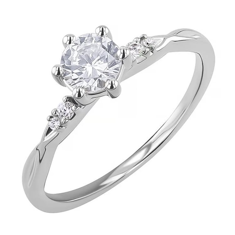 Zásnubní prsten s 0.57ct IGI certifikovaným lab-grown diamantem Mileva