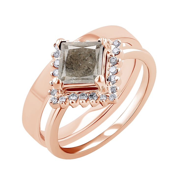 Set prstenů se salt and pepper diamantem Guerra 132568