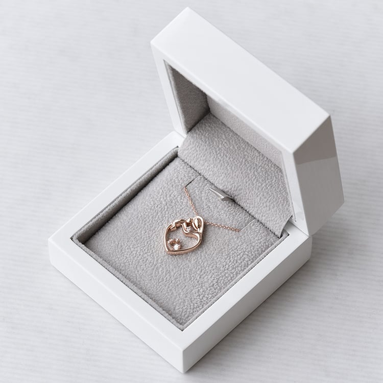 Zlatý přívěsek s morganitem 71281