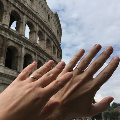 Zlaté snubní prsteny