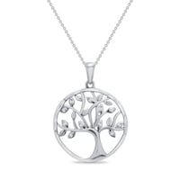 Stříbrný strom života s lab-grown diamanty Eudora