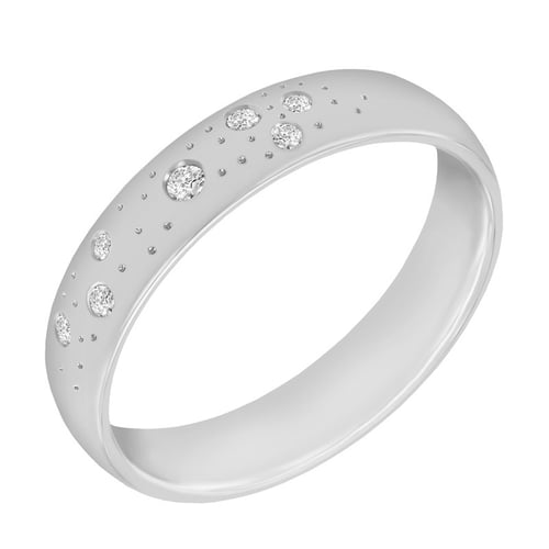 Platinové snubní prsteny s diamanty Erich
