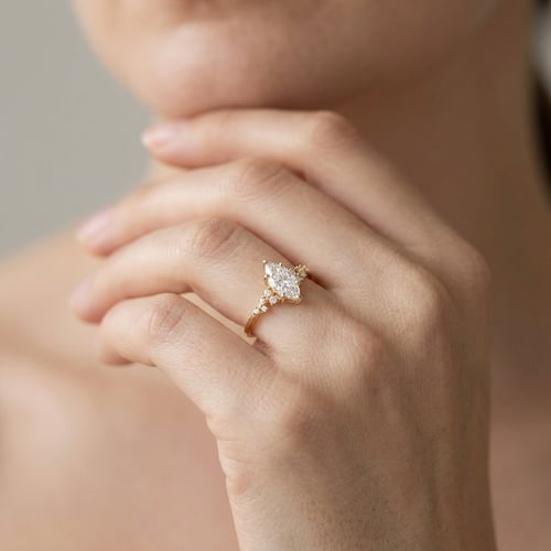 Zásnubní prsten s lab-grown diamanty Joanna