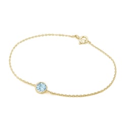 Zlatý náramek s akvamarínem Arleth
