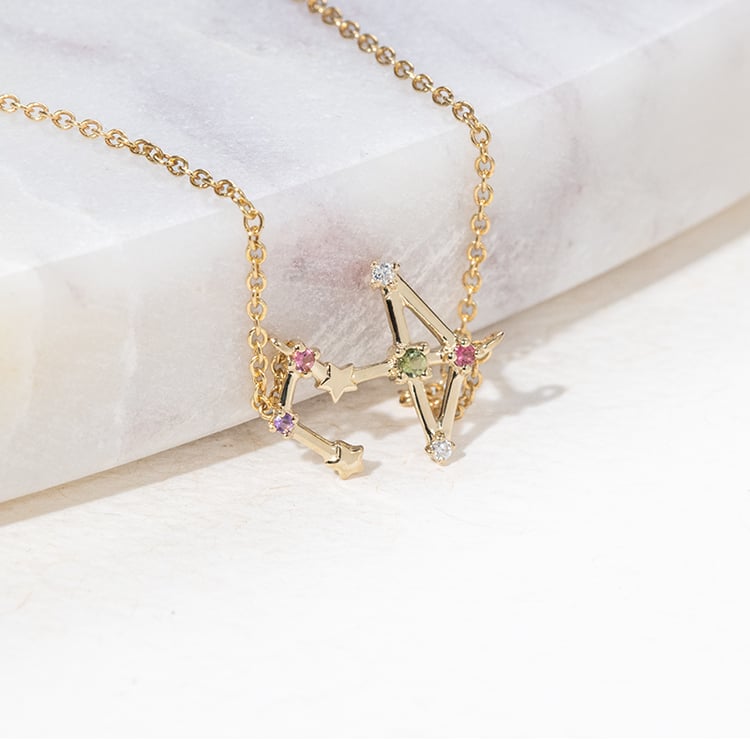 Náhrdelník se znamením zvěrokruhu Sagittarius 140925