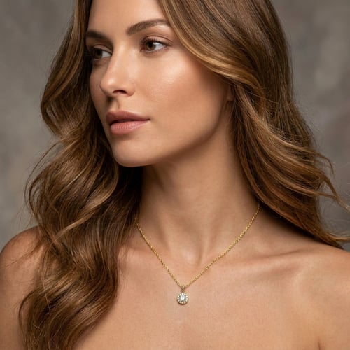 Romantický přívěsek s lab-grown diamanty Danny
