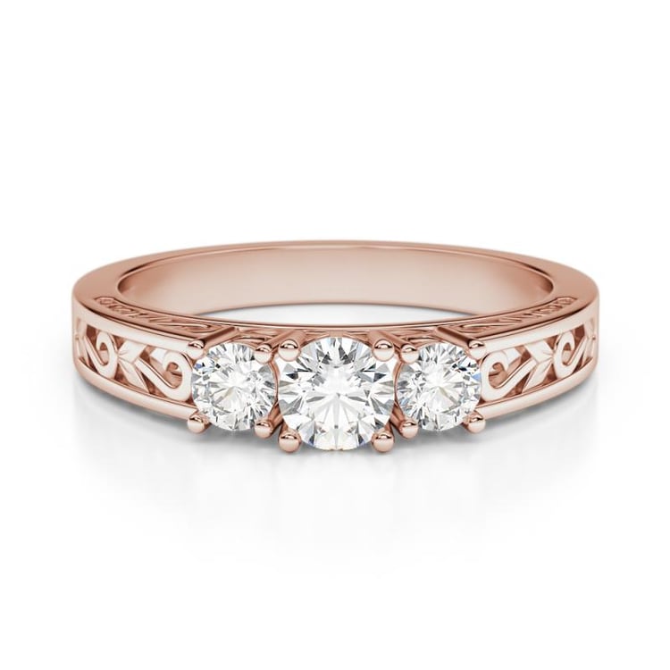 Zlatý diamantový prsten 66057