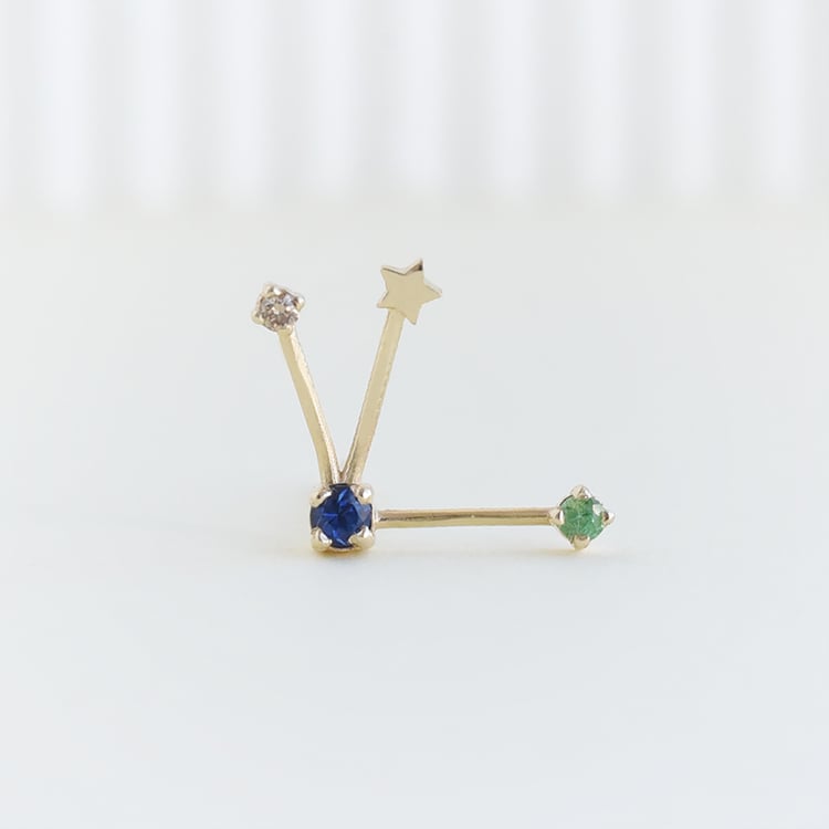 Zlaté náušnice 95202