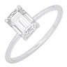 Zásnubní prsten s výběrem písmene a emerald lab-grown diamantem Olson