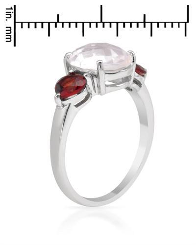 Granátový prsten s křišťálem 921