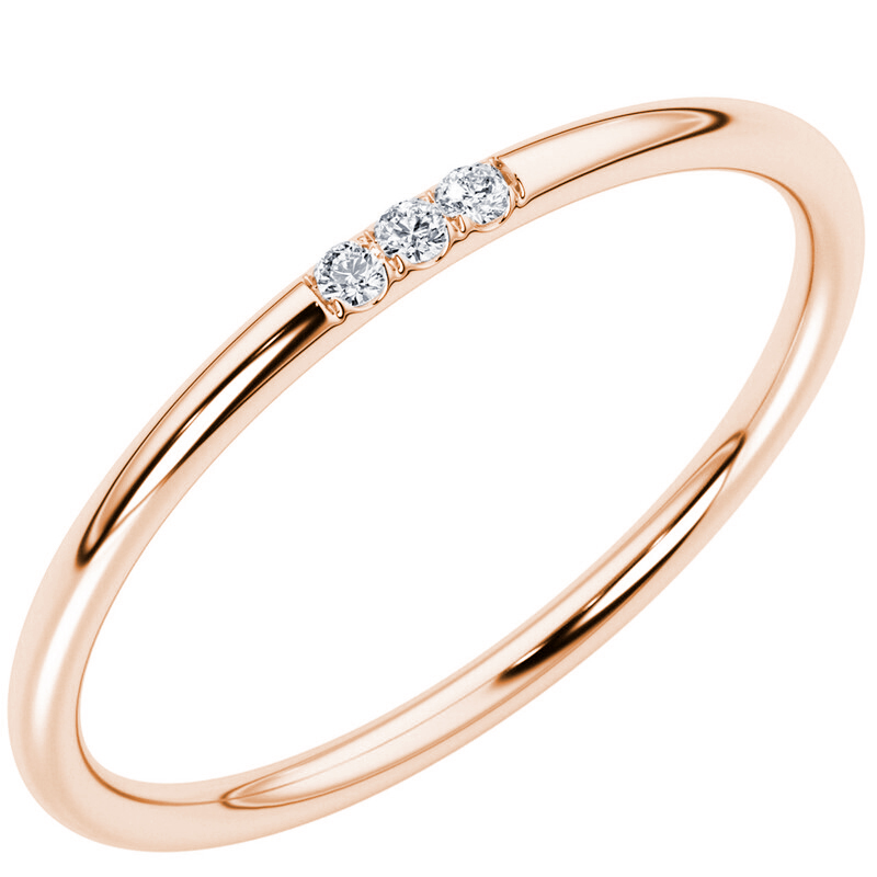 Prsten se třemi diamanty Sia