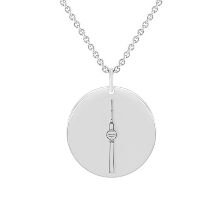 Personalizovaný stříbrný přívěsek Berlínská televizní věž 131186