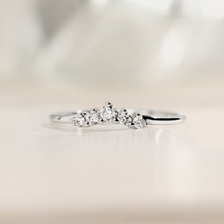 Vykrojený prsten s lab-grown diamanty Myles 153783