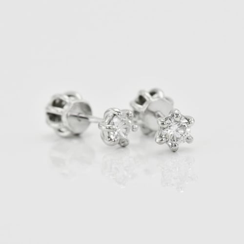 Zářivé náušnice s 0.20ct diamanty Docala
