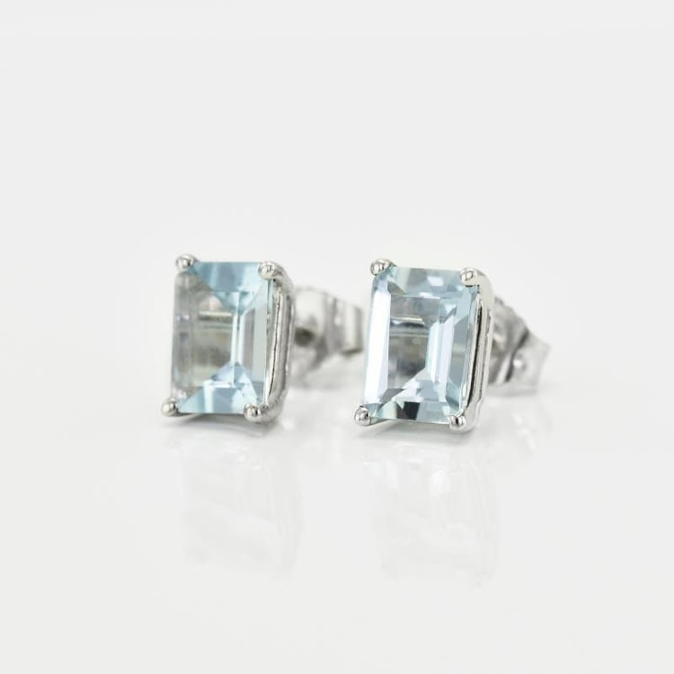 Akvamarínové náušnice 15446