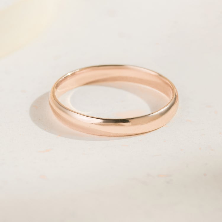 Komfortní snubní prsteny z oříškovbého zlata Ygyn 163723