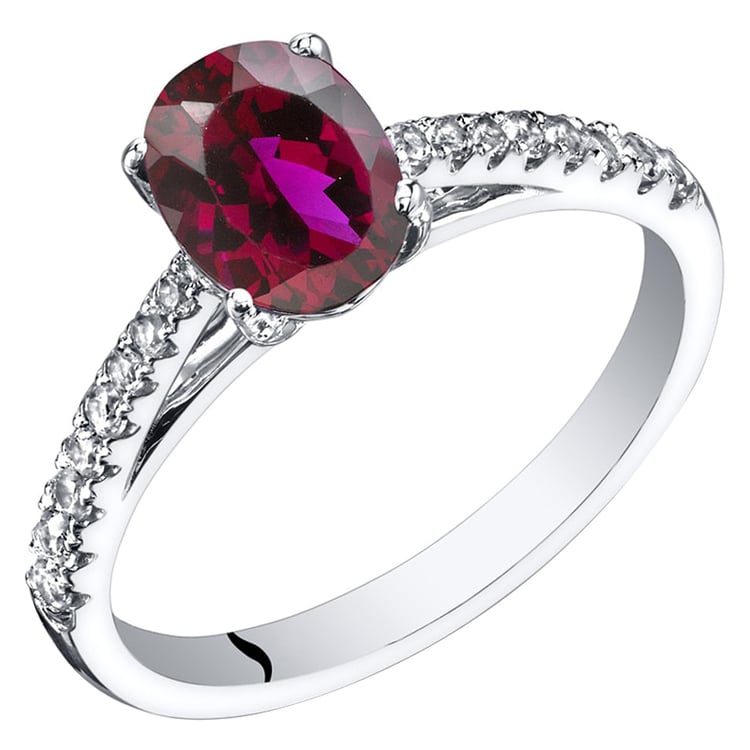 Rubín a topazy ve zlatém prstenu Jacky