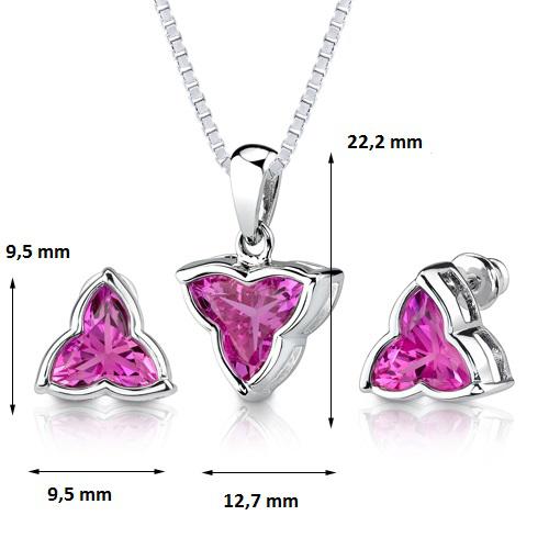 Stříbrná safírová kolekce 12468