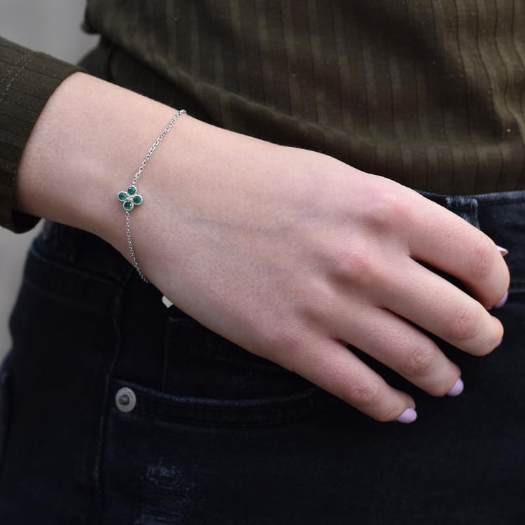 Náramek s květem 43667