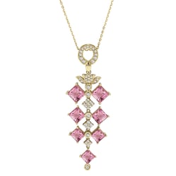 Přívěsek plný turmalínů a diamantů Dalisa