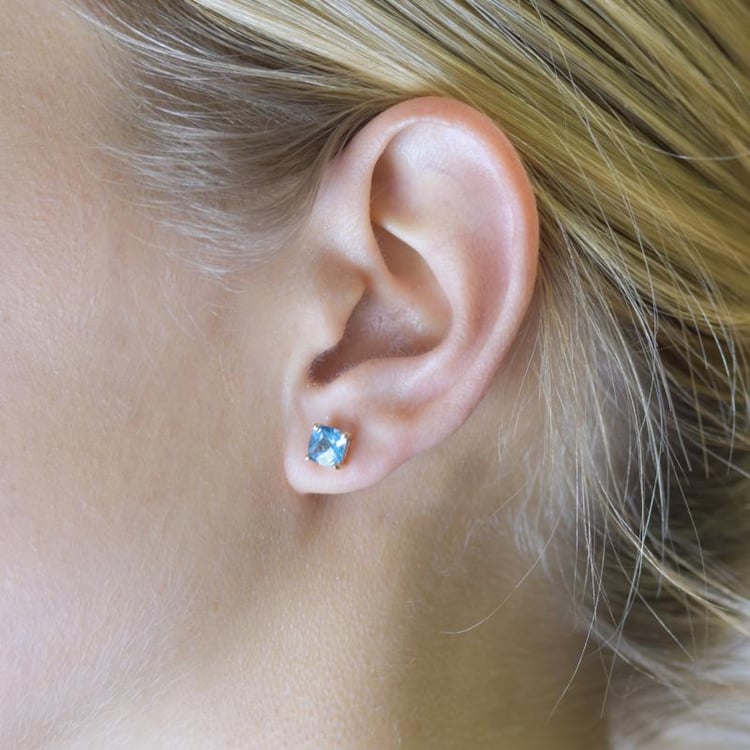 Zlaté topazové náušnice 17223