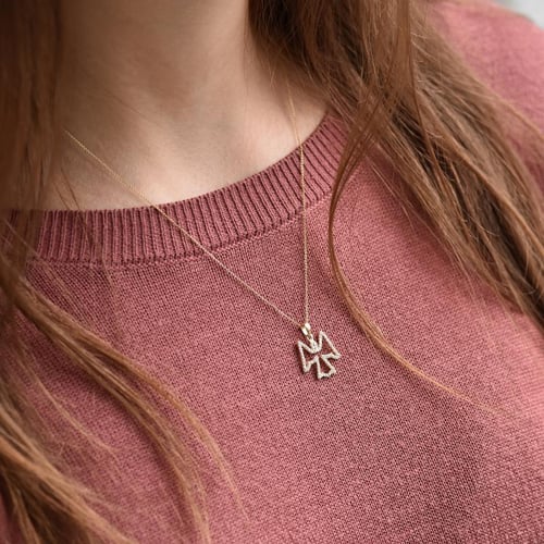Přívěsek anděl s diamanty Jayon