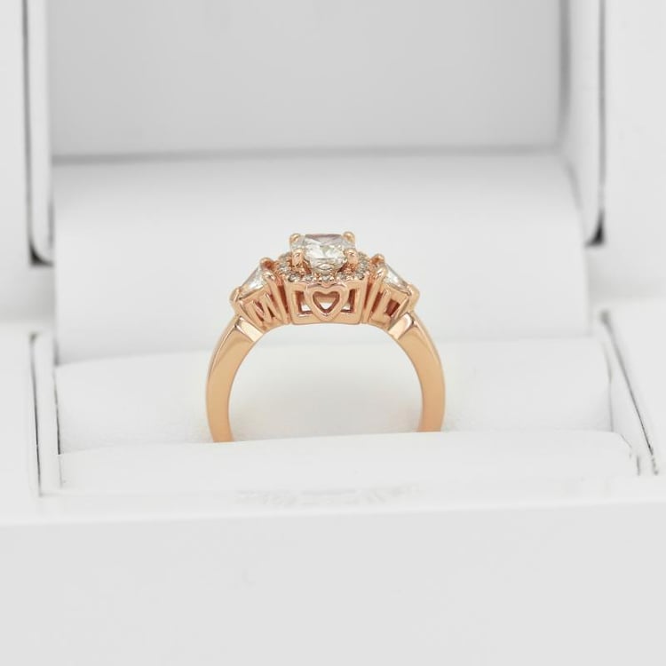 Zásnubní diamantový prsten s iniciálami 19719