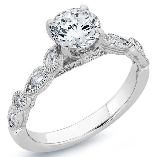 Vintage zásnubní prsten s lab-grown diamanty Noelani