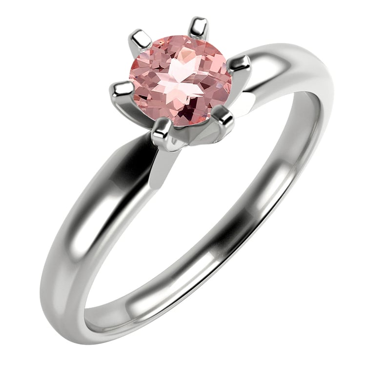 Zlatý prsten s morganitem 93303