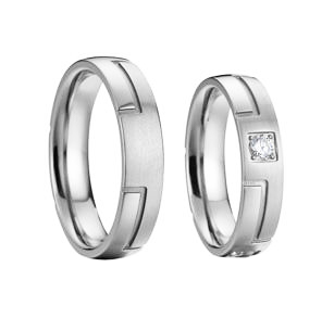 Platinové snubní prsteny Debora