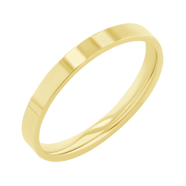 Zlaté ploché snubní prsteny s diamanty Yorik 117590