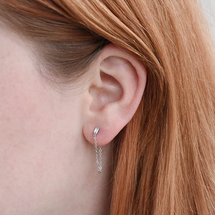 Visací náušnice s diamanty 93341