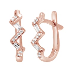 Diamantové kruhové náušnice Ransom