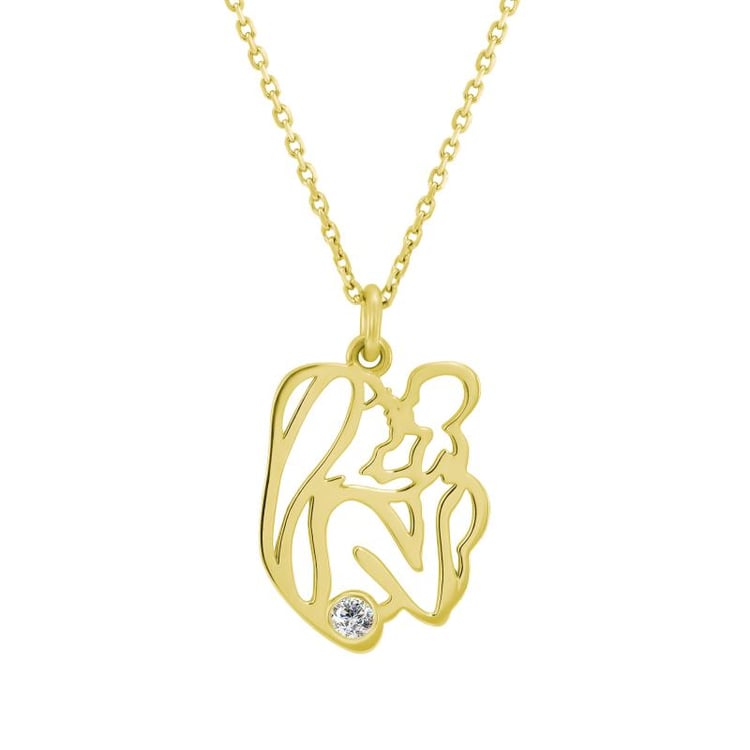 Zlatý náhrdelník matka a dítě 20866