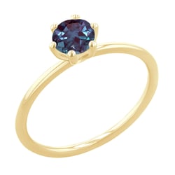 Zásnubní prsten s lab-grown alexandritem Birdie