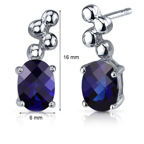 Safírové náušnice 21429