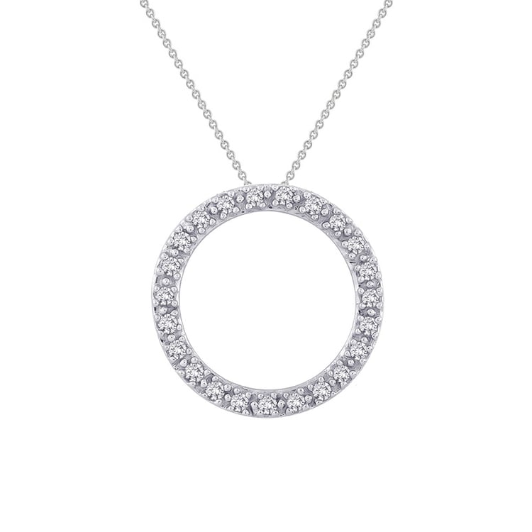 Stříbrný karma přívěsek s lab-grown diamanty Hallie