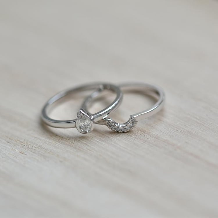 Set prstenů s diamanty 22792