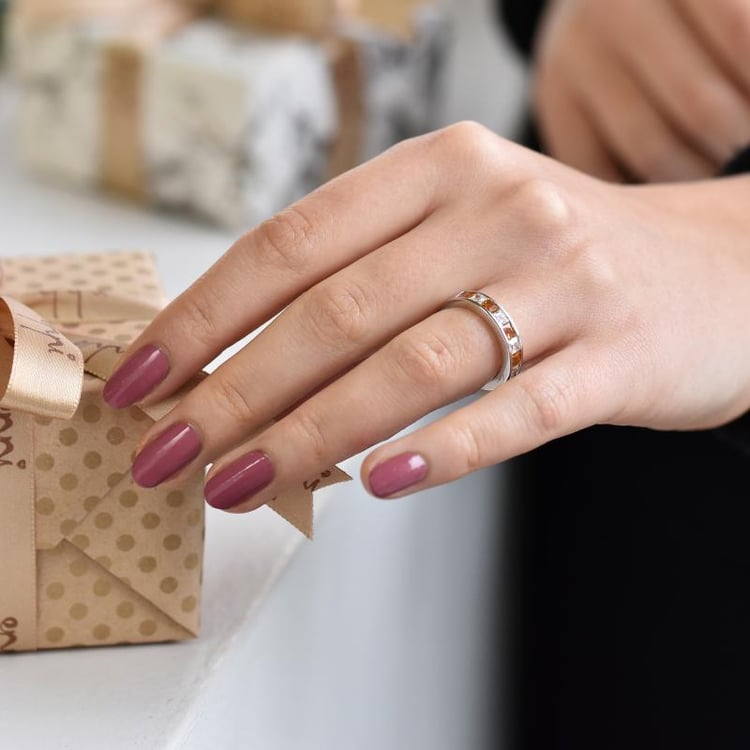 Citrínový eternity prsten 39116