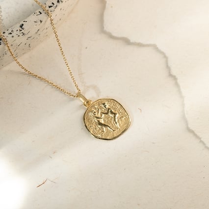 Stříbrný přívěsek se symboly znamení zvěrokruhu Blíženci