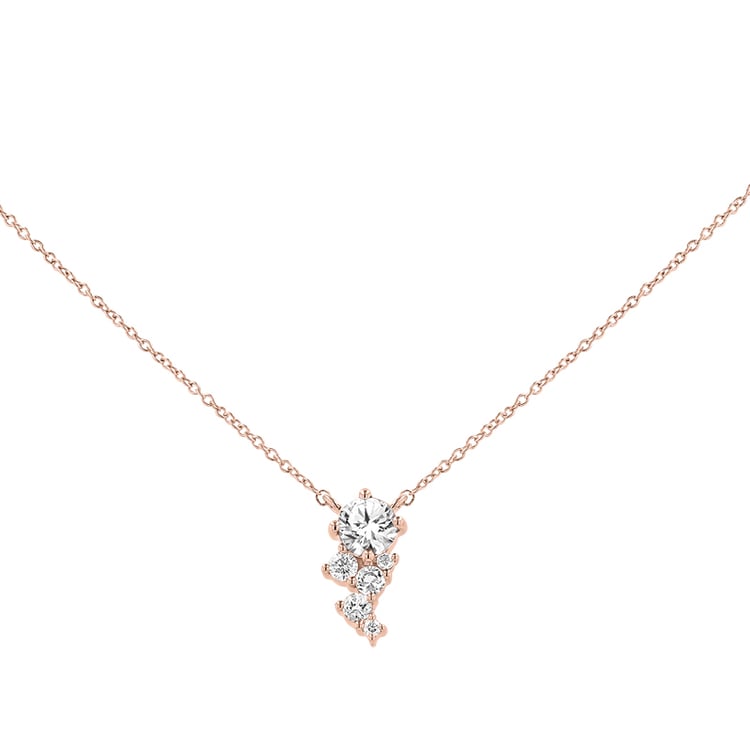 Cluster náhrdelník s lab-grown diamanty Barto 148547