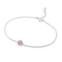 Stříbrný náramek s morganitem Arleth