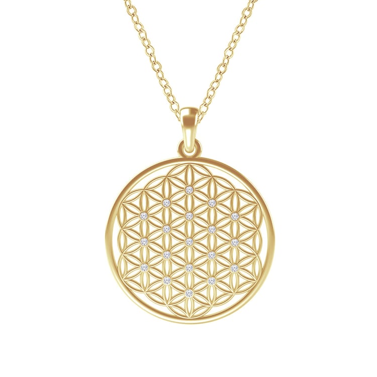 Květ života v přívěsku s diamanty Abelly