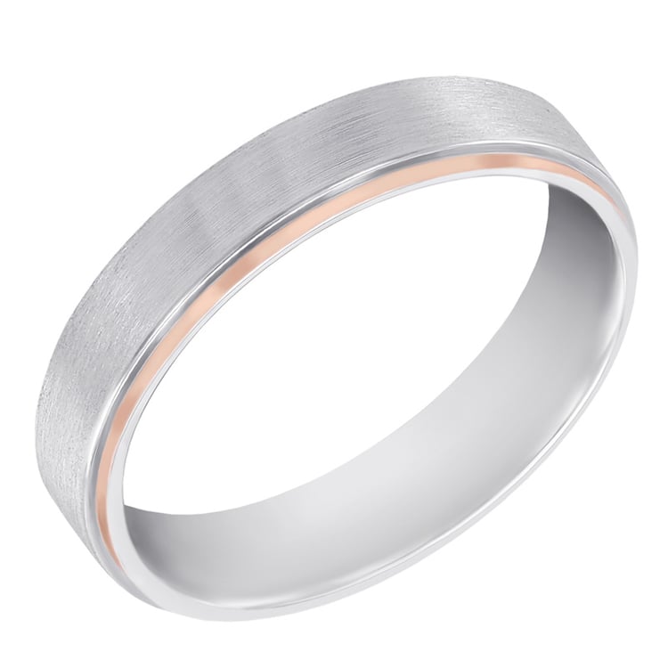 Pánský snubní prsten z kombinovaného zlata 45225